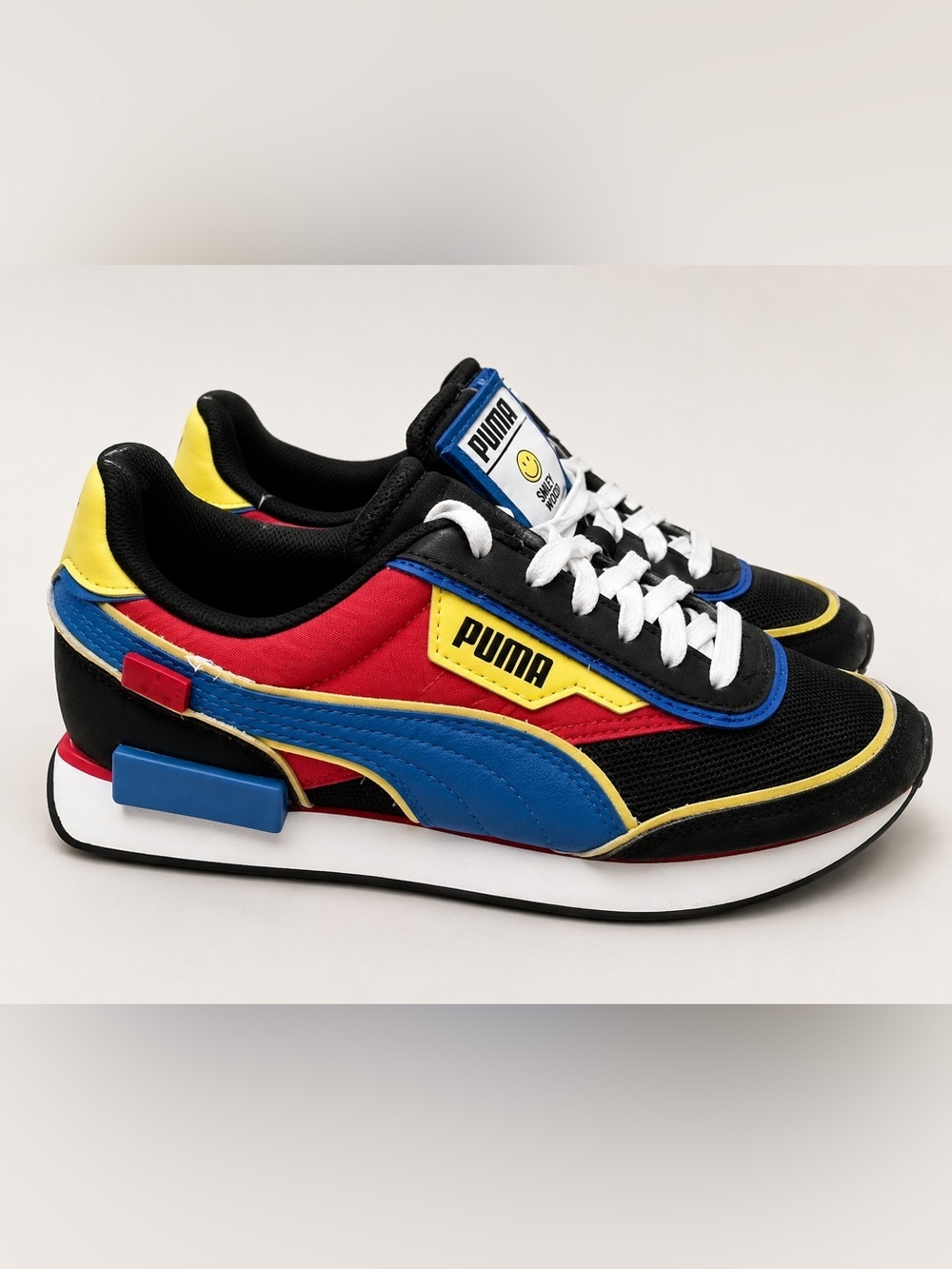 Puma Future Rider Smiley World Kids Multi Color Casual Shoes Sneakers Size 5C